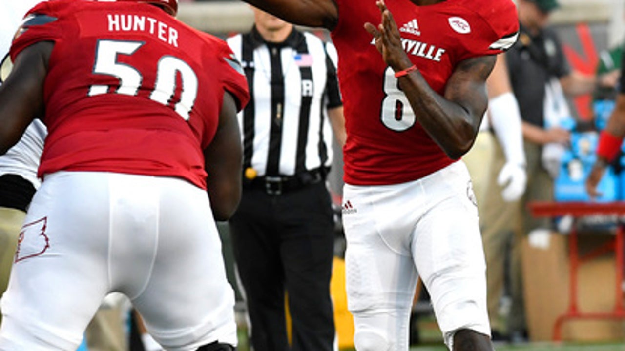 Jackson has hand in 8 TDs in No. 19 Louisville's 70-14 rout